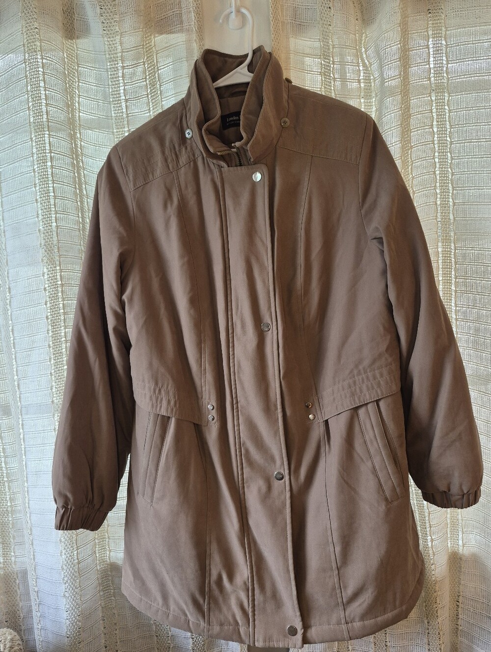 Women's Olive Green Utility Jacket Thick & Warm Size 14
